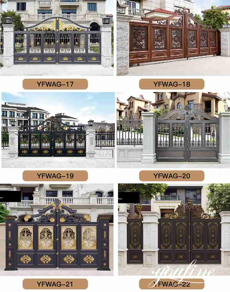 Casting Outdoor Residential Aluminium Gate for Sale