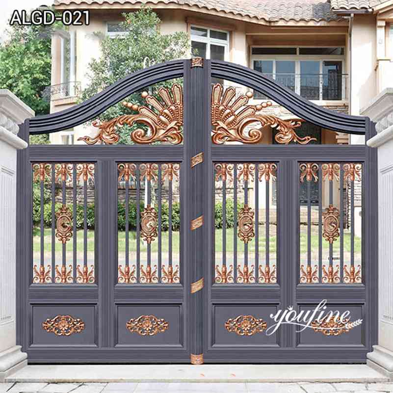 Luxury Design Aluminum Door Gate for Entrance House for Sale ALGD-021