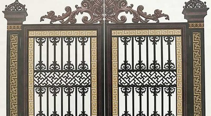 Luxury Double Aluminium Driveway Gate for Home Decor for Sale ALGD-023