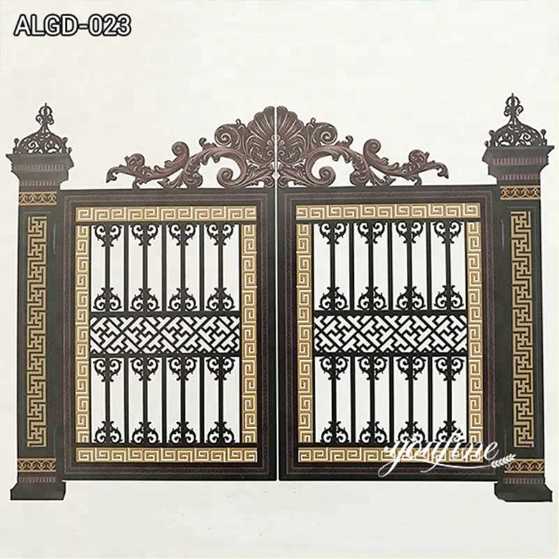 Luxury Double Aluminium Driveway Gate for Home Decor for Sale ALGD-023